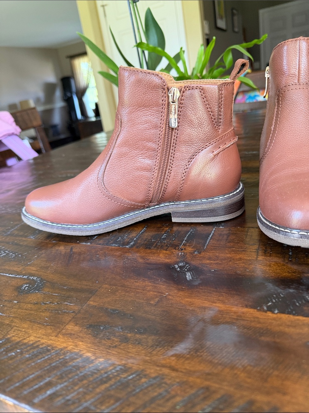 Easy Spirit Brown Leather Ankle Boots for women - Picture 2 of 7